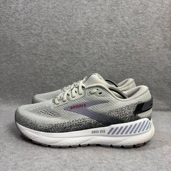 Brooks Shoes Womens Size 10 Ariel GTS 24 Grey Road Running Sneakers 1204141B080 - Picture 1 of 10